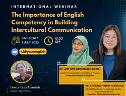 INTERNATIONAL WEBINAR ” The Importance Of English Competency In Building Intercultural Communication.”